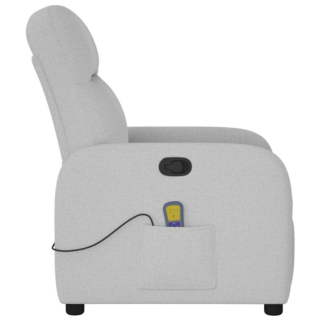 massage chair cloud gray fabric