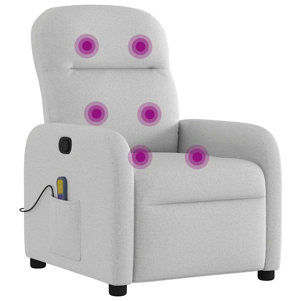 massage chair cloud gray fabric