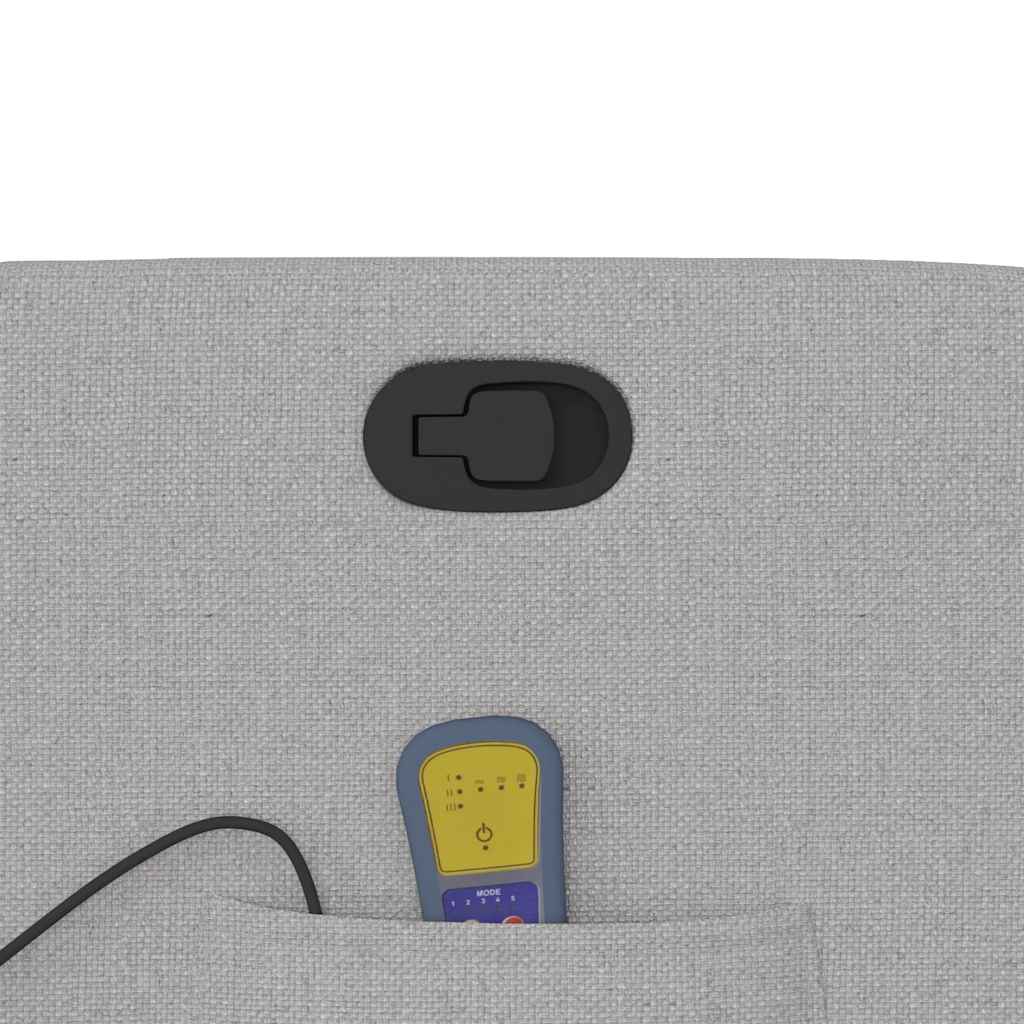 massage chair cloud gray fabric