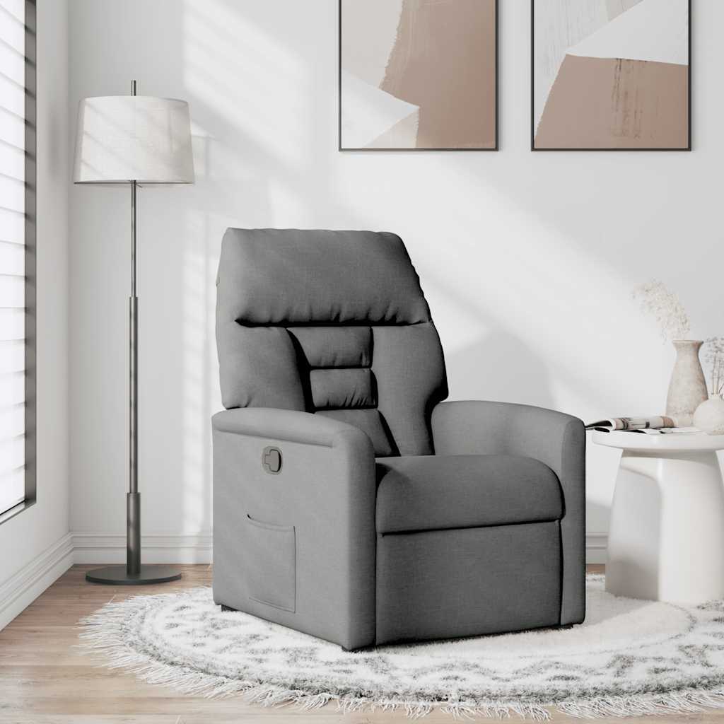 Relaxsessel Dunkelgrau Stoff