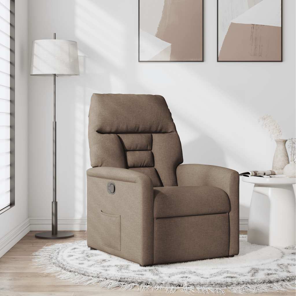 Relaxsessel Braun Stoff