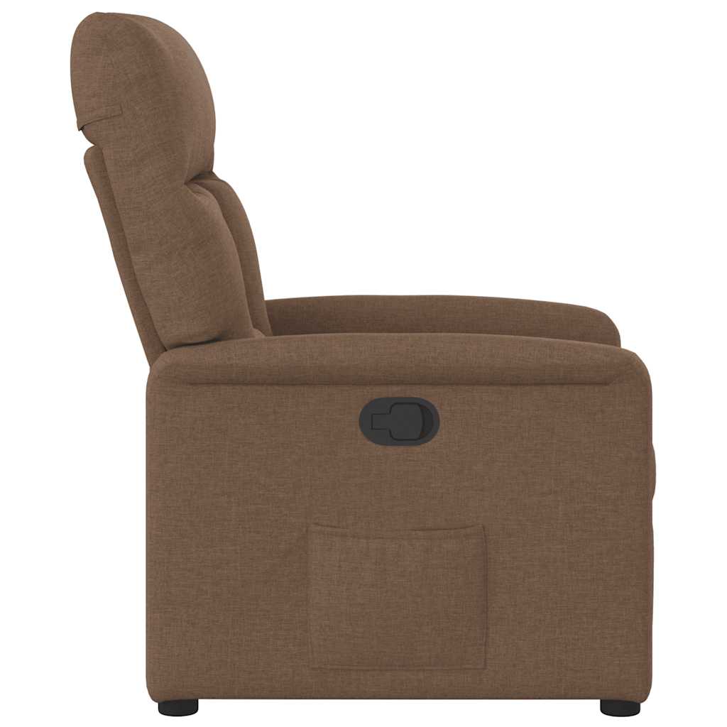 Relaxsessel Braun Stoff
