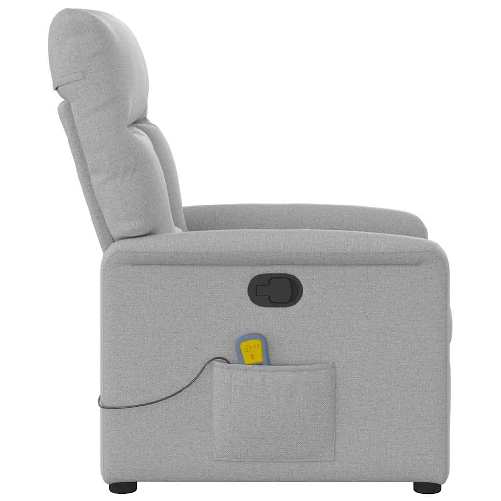 Massagesessel Wolkengrau Stoff