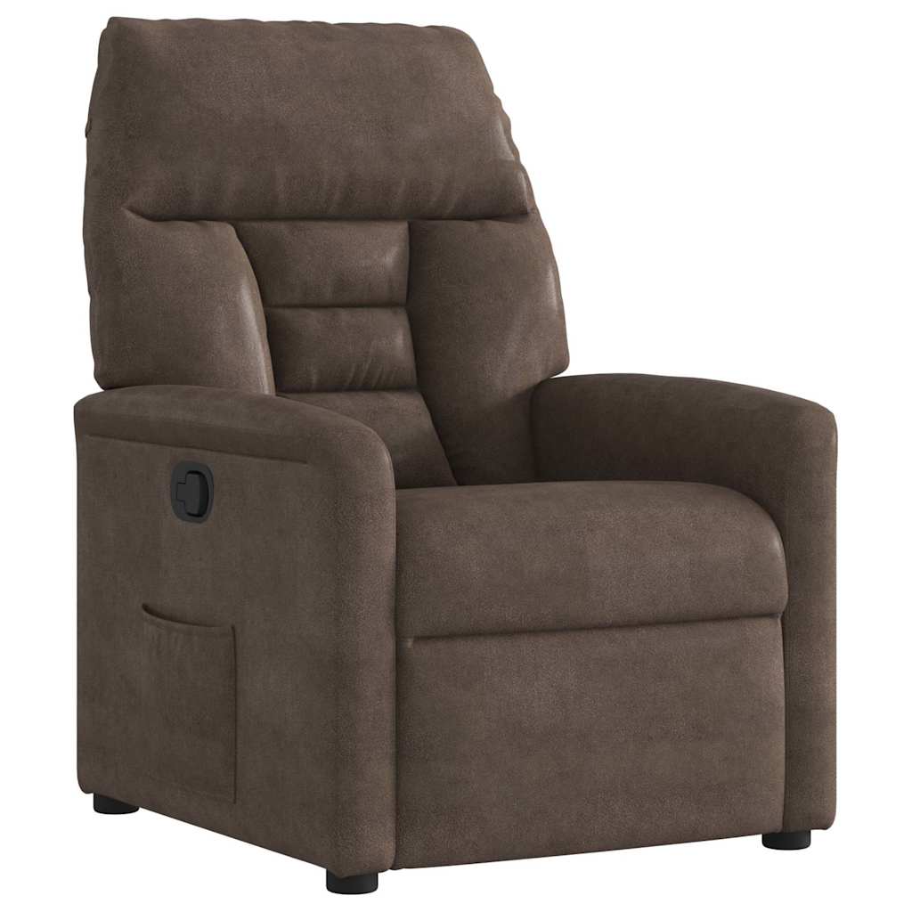 Relaxsessel Braun Mikrofasergewebe