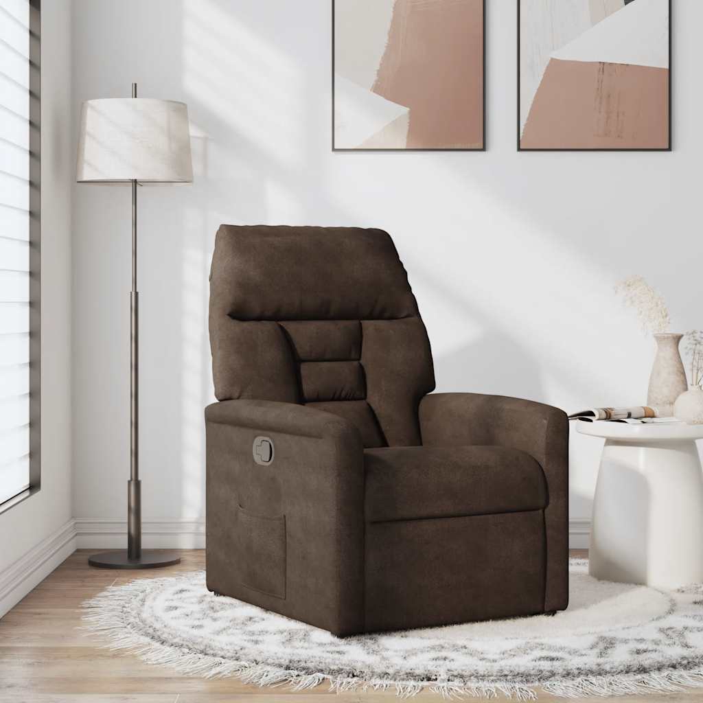 Relaxsessel Braun Mikrofasergewebe