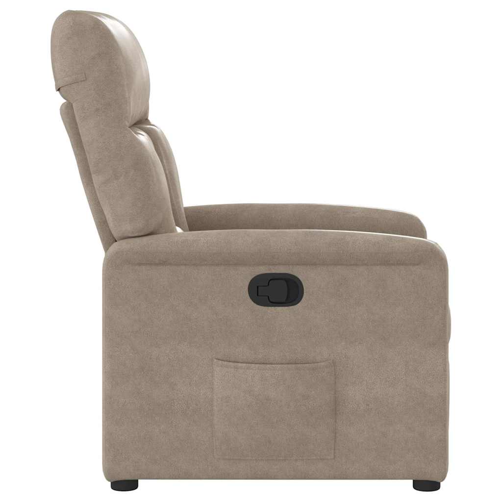Relaxsessel Taupe Mikrofasergewebe