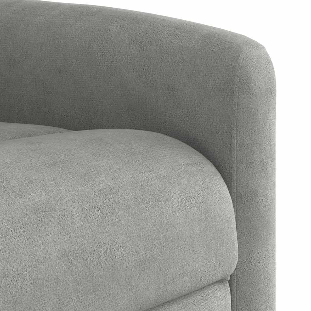 Relaxsessel Hellgrau Mikrofasergewebe
