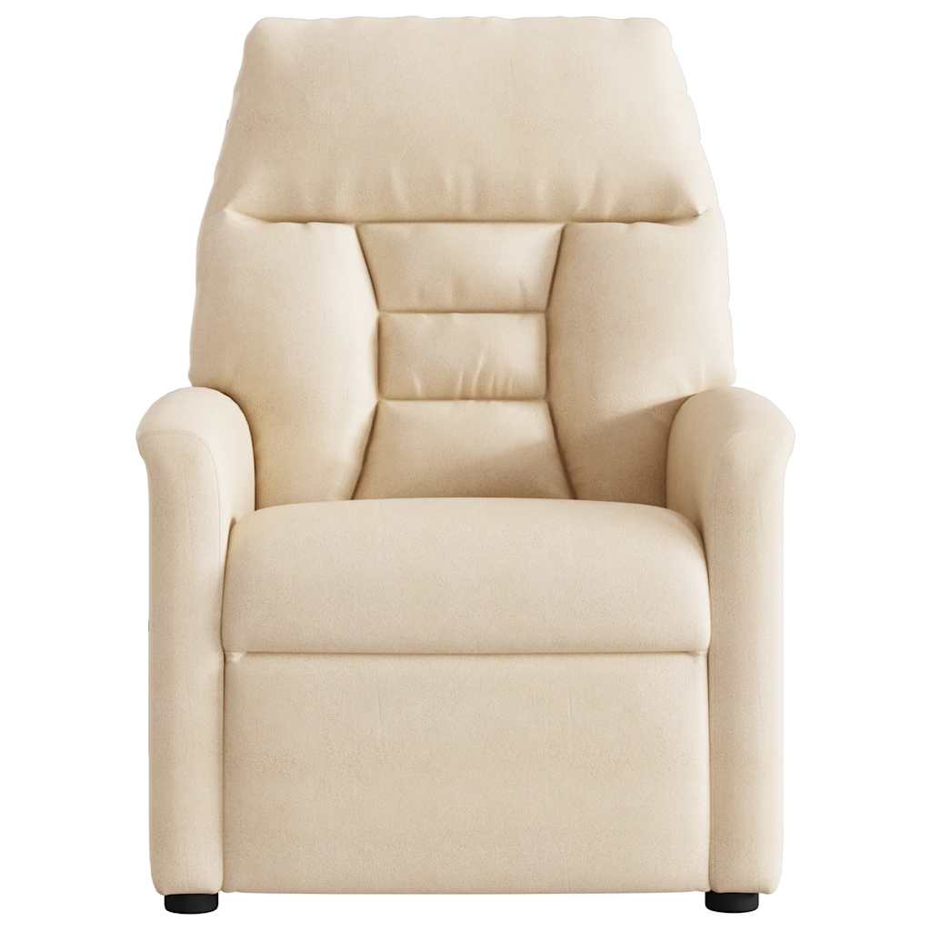 Relaxsessel Beige Mikrofasergewebe