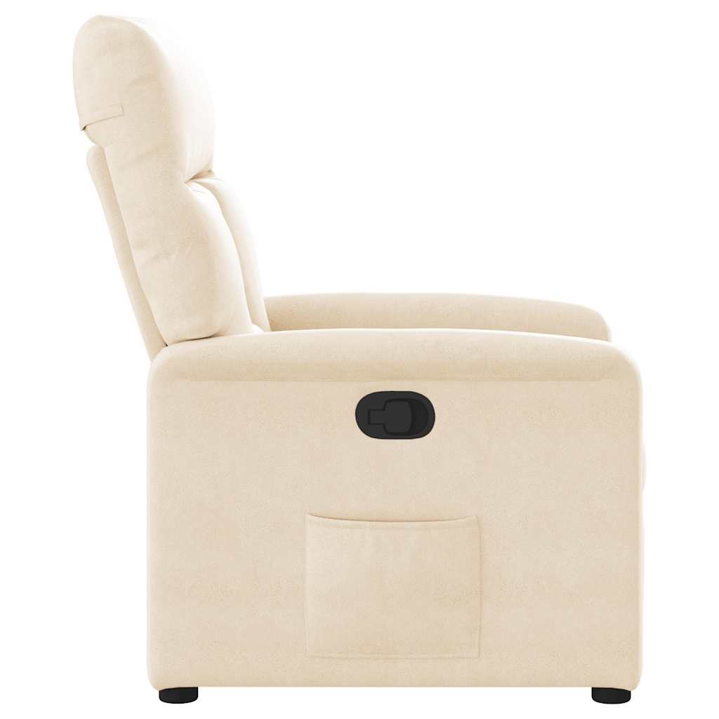 Relaxsessel Beige Mikrofasergewebe