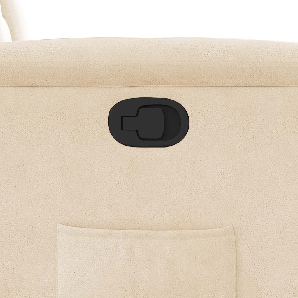 Relaxsessel Beige Mikrofasergewebe