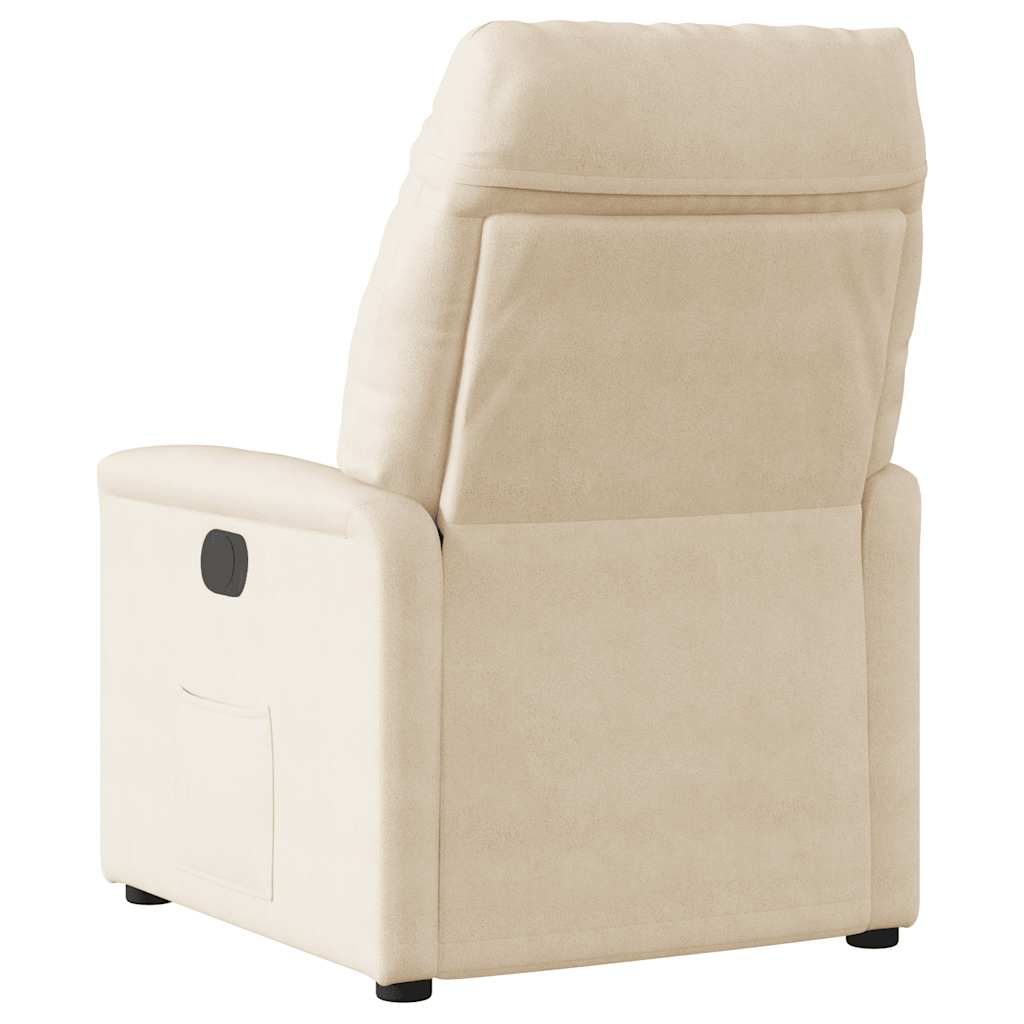 Massagesessel Beige Mikrofasergewebe