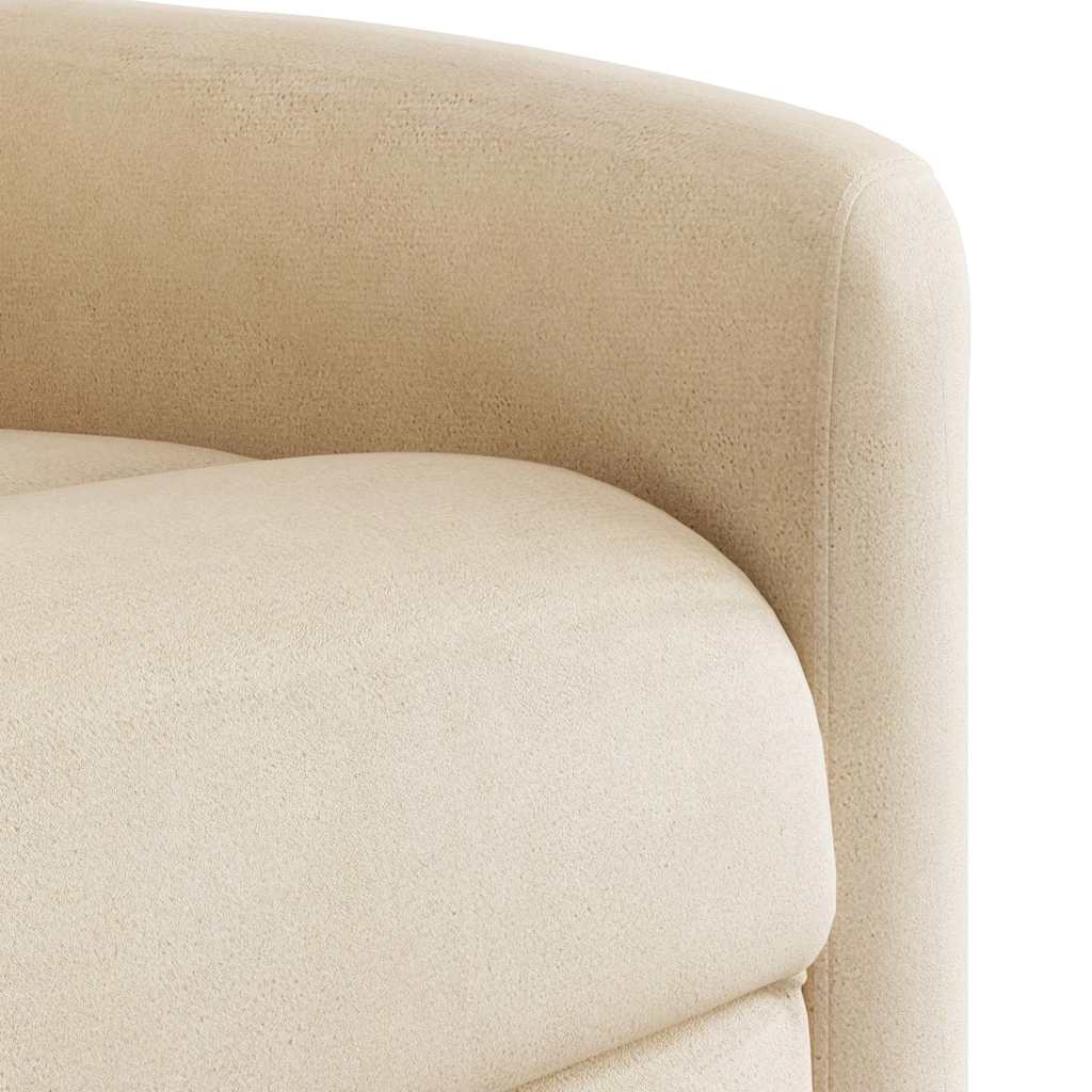 Massagesessel Beige Mikrofasergewebe