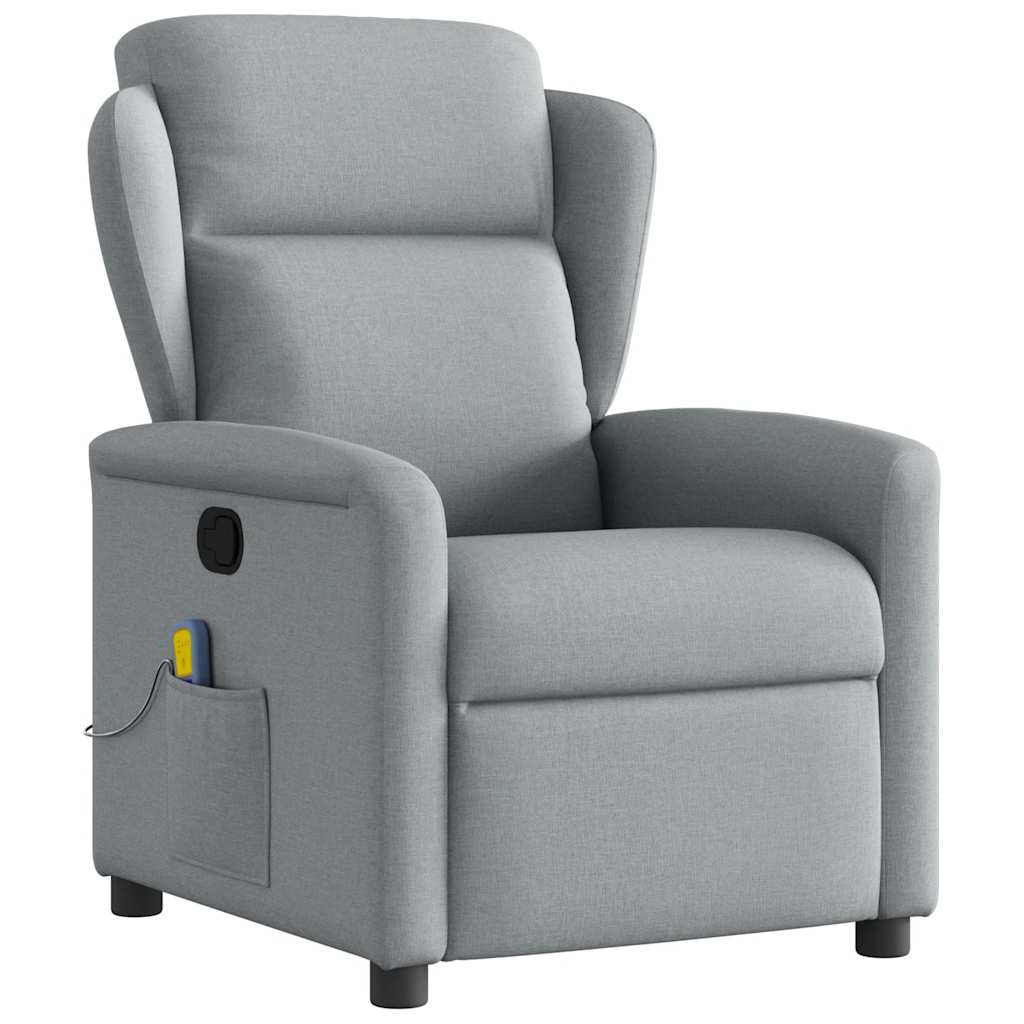 massage chair light gray fabric