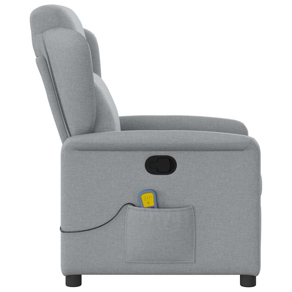 massage chair light gray fabric