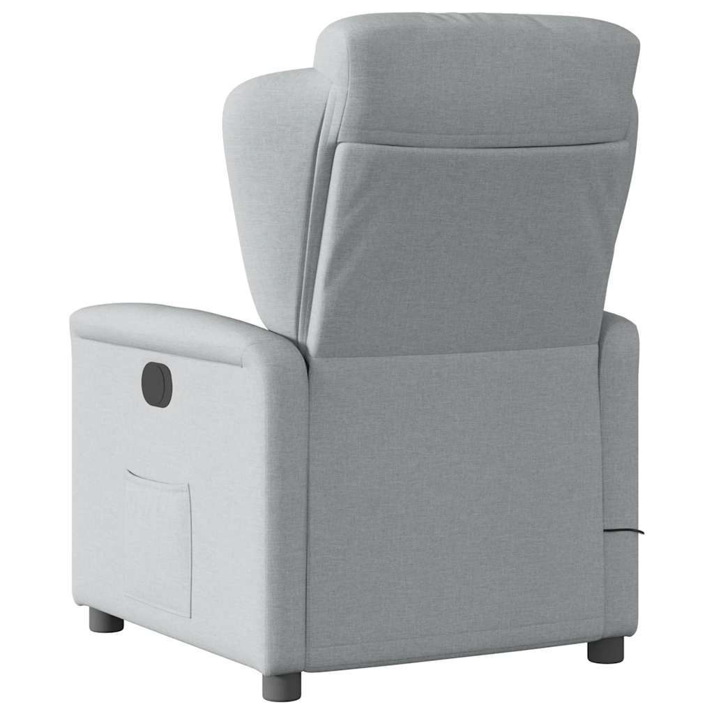 massage chair light gray fabric