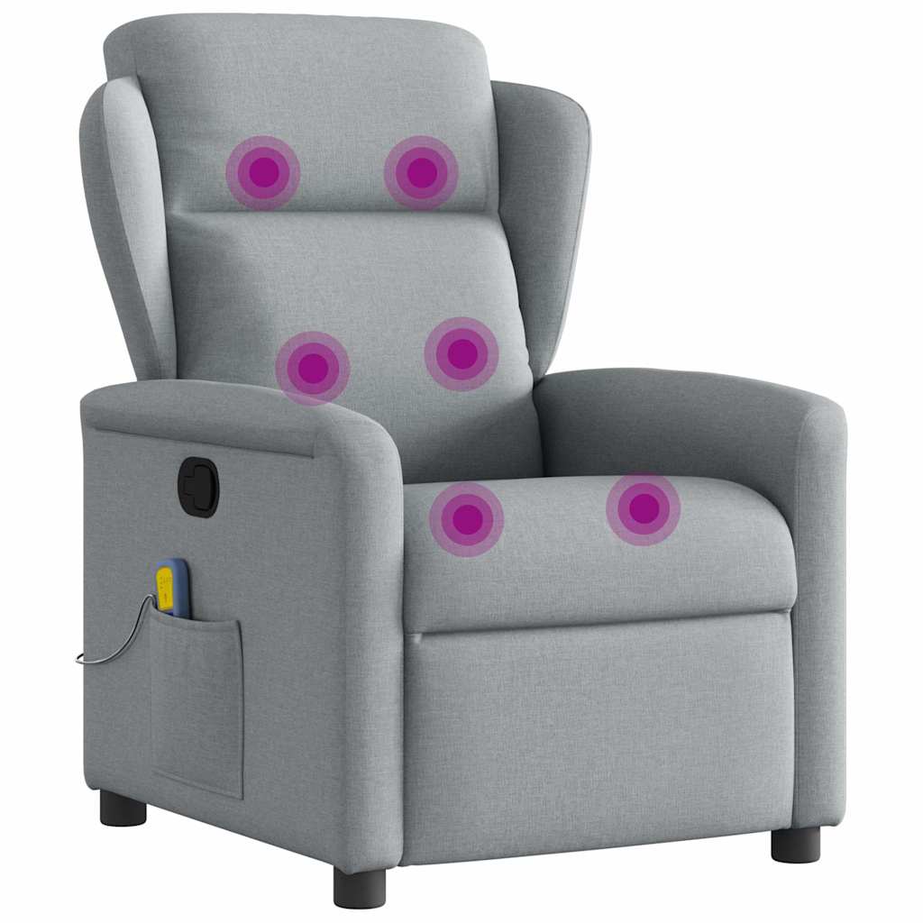 massage chair light gray fabric