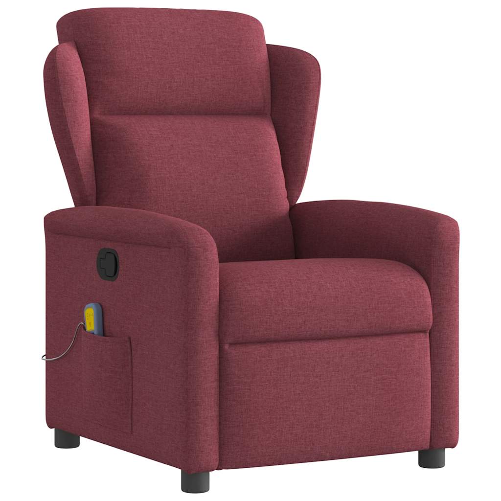 massage chair wine red fabric