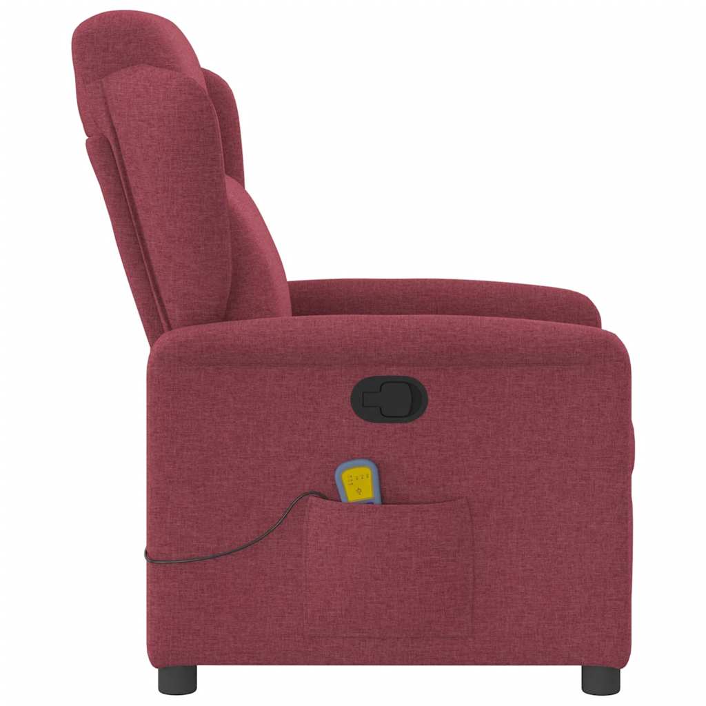 massage chair wine red fabric