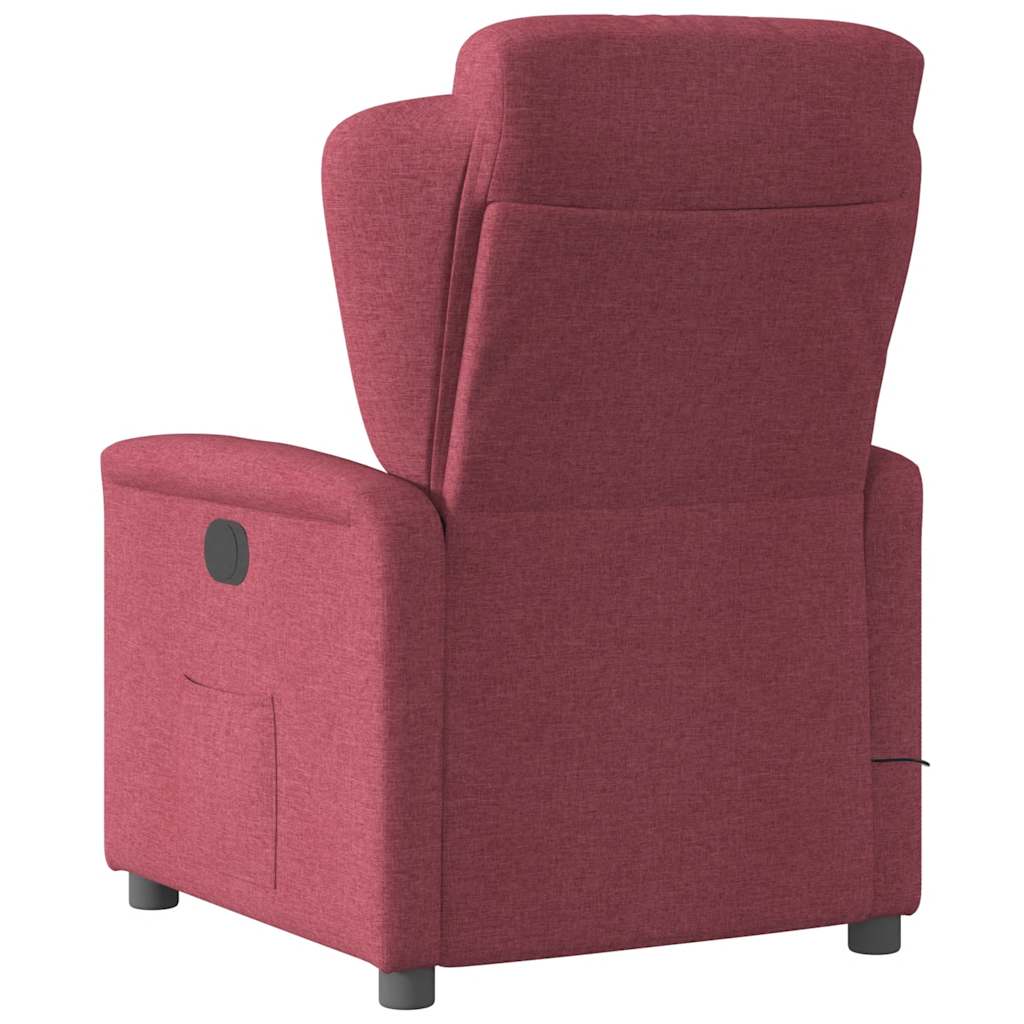 massage chair wine red fabric