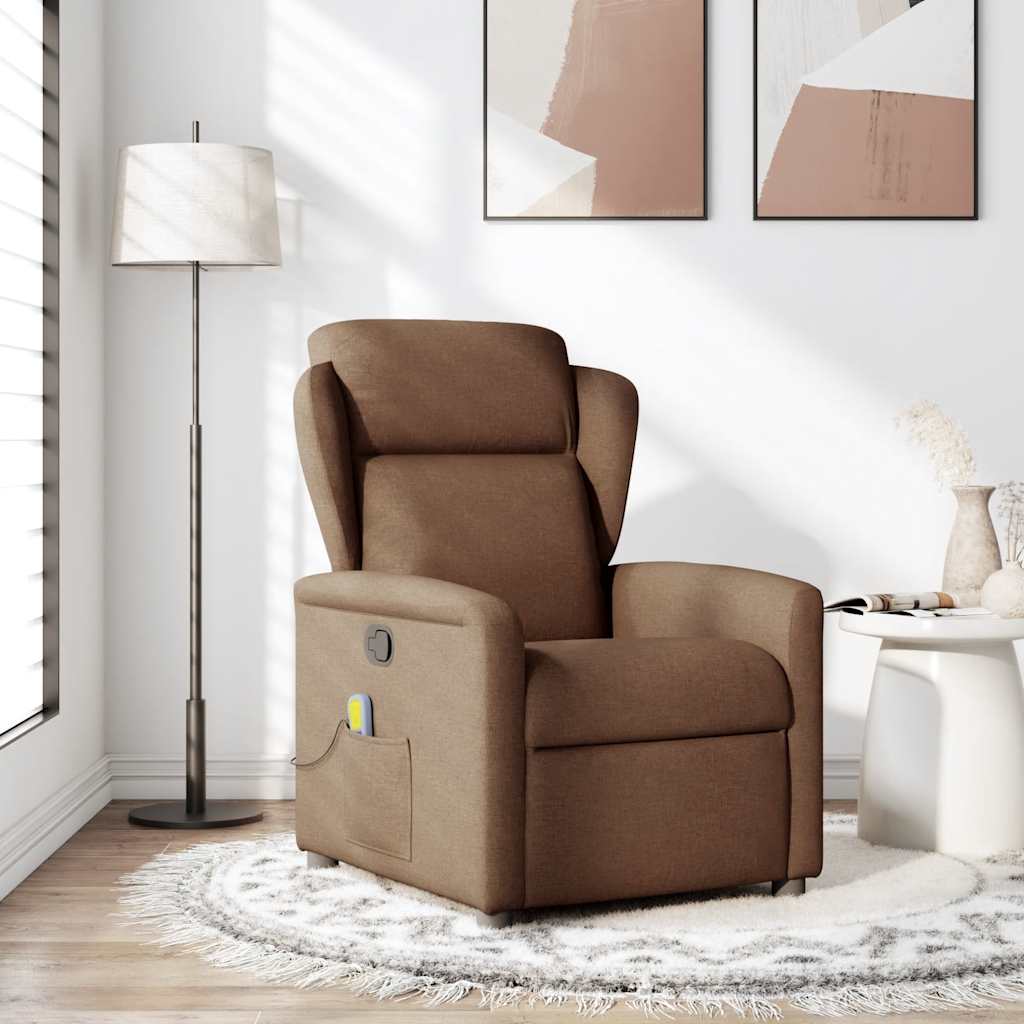 massage chair brown fabric