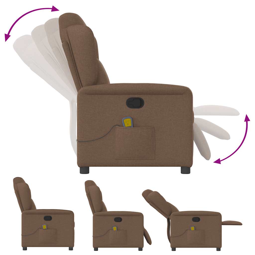 massage chair brown fabric