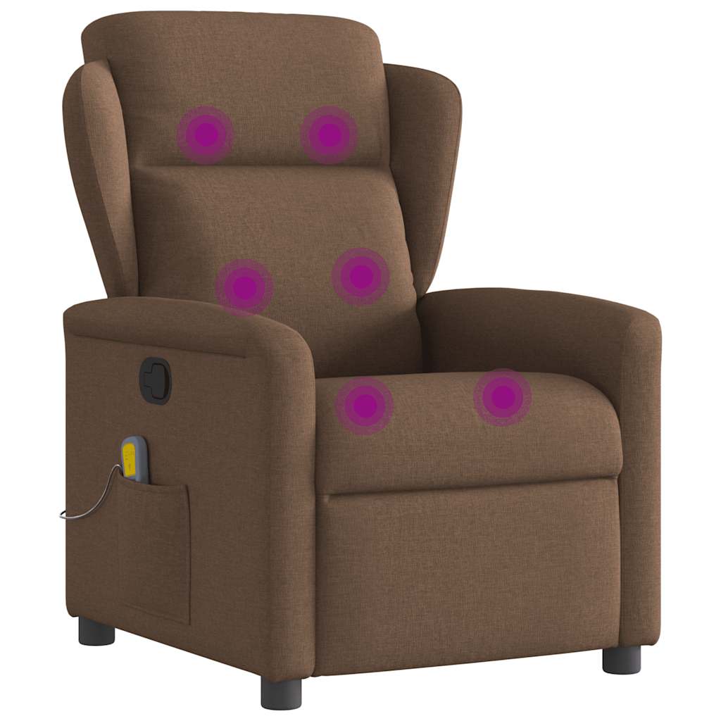 massage chair brown fabric