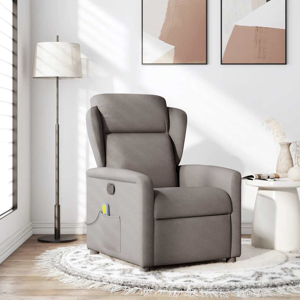 massage chair taupe fabric