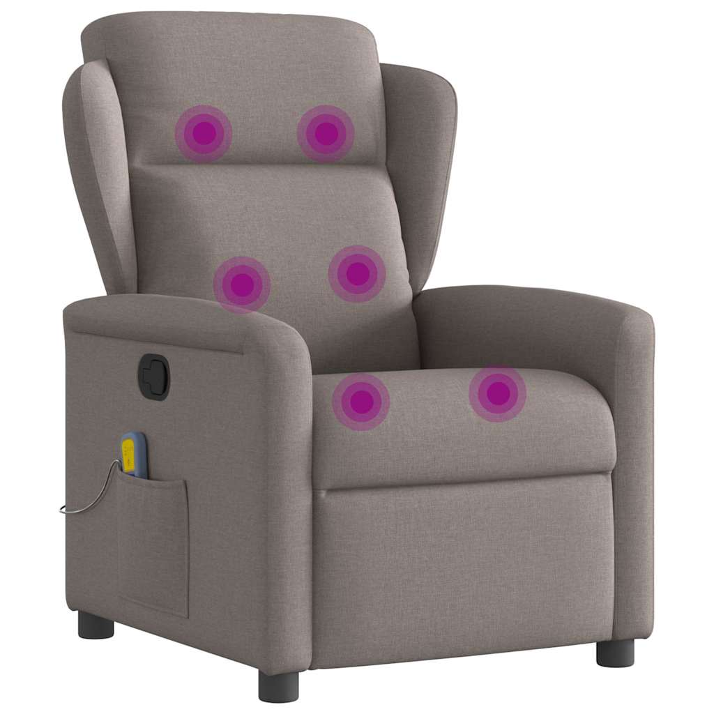 massage chair taupe fabric