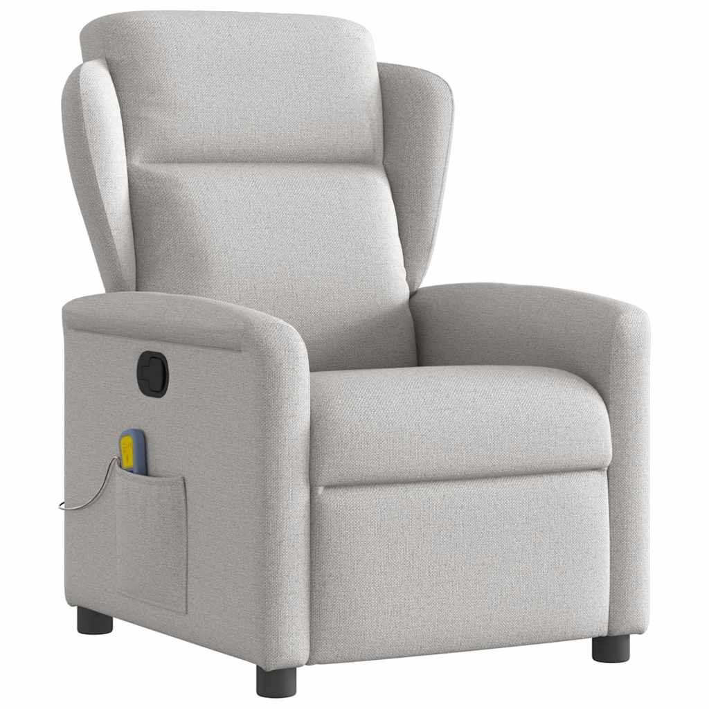 massage chair cloud gray fabric