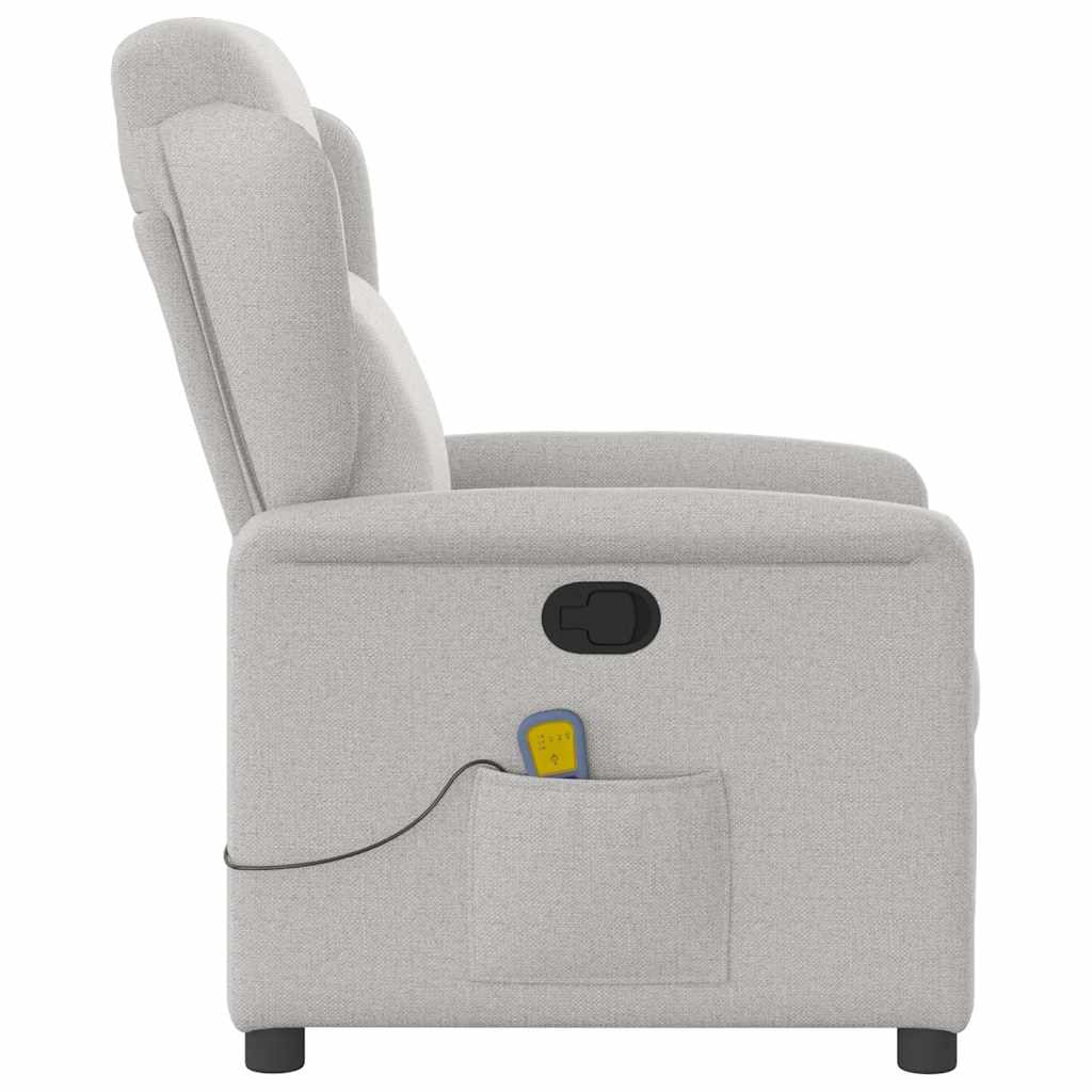 Massagesessel Wolkengrau Stoff