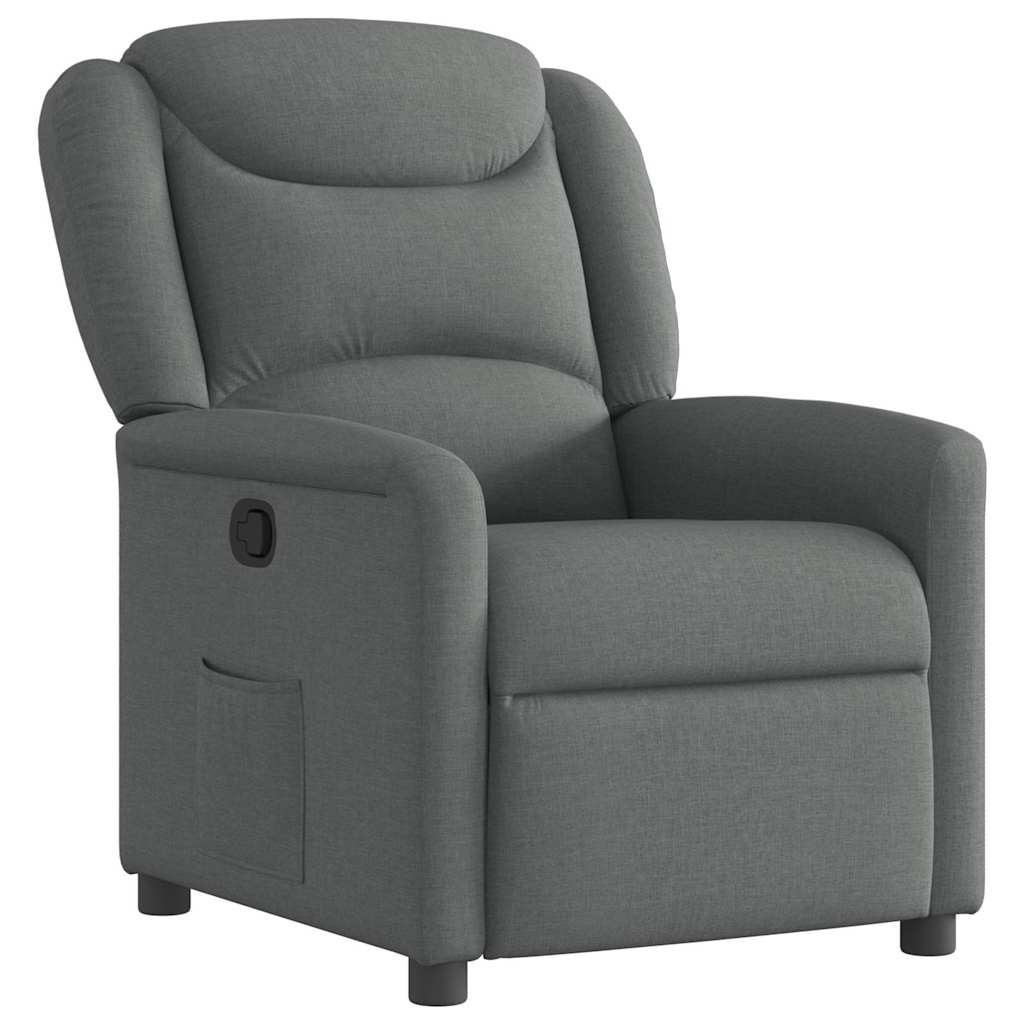 Relaxing Chair Dark Gray Fabric