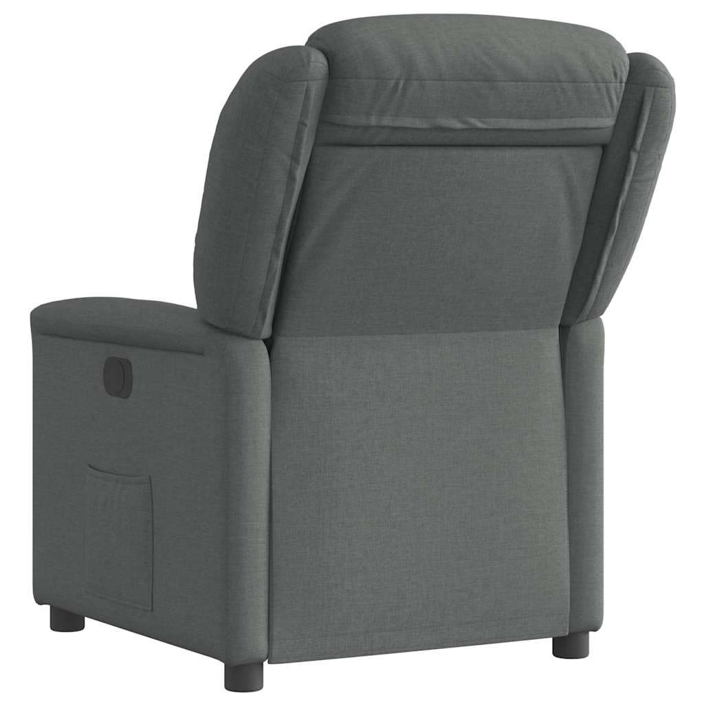 Relaxing Chair Dark Gray Fabric