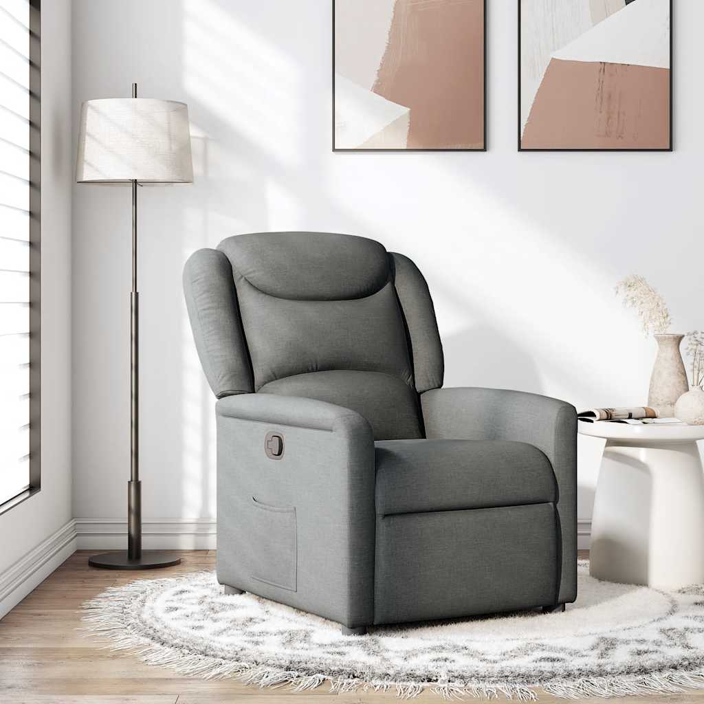 Relaxing Chair Dark Gray Fabric