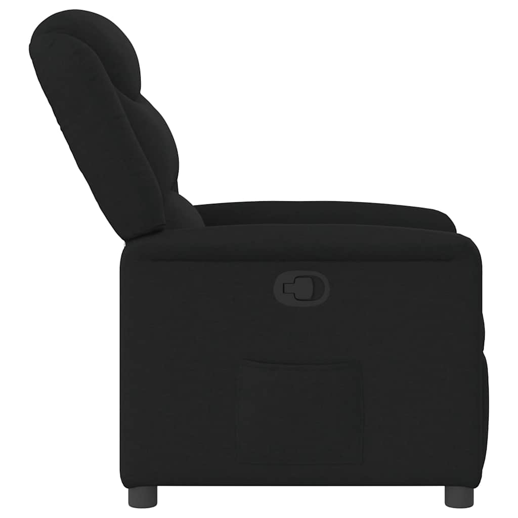 Relaxing Chair Black Fabric