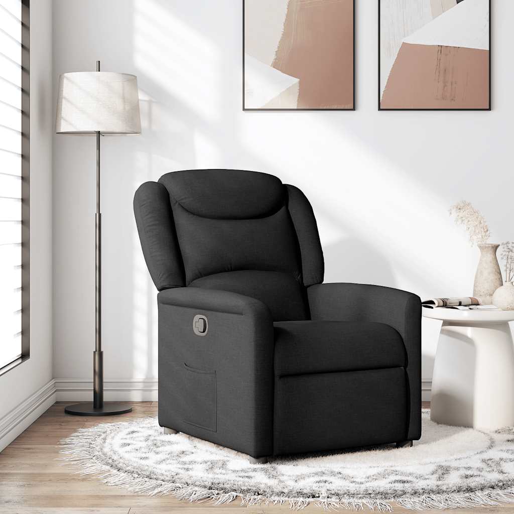 Relaxing Chair Black Fabric
