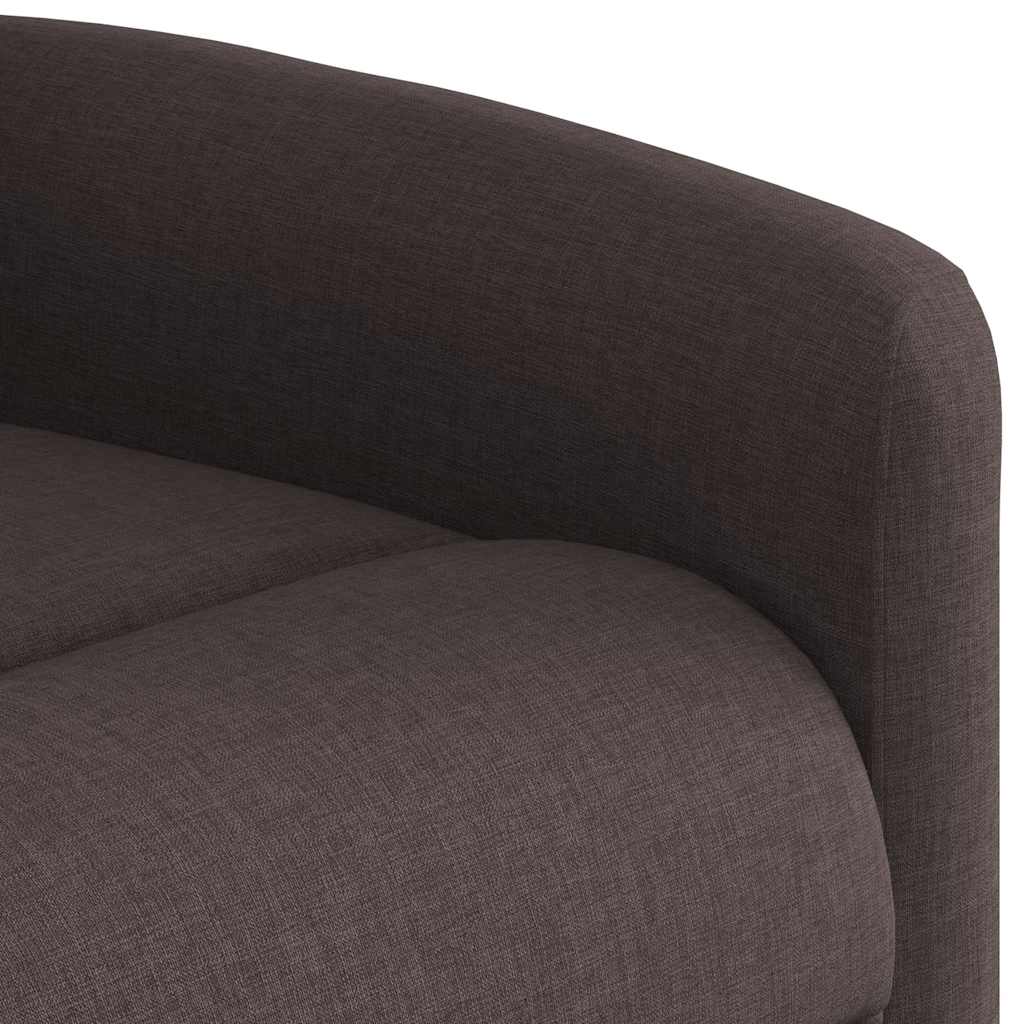 Relaxing Chair Dark Brown Fabric