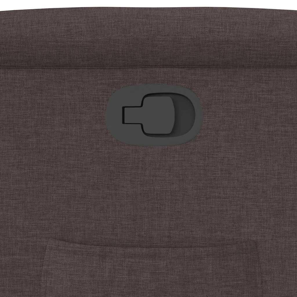 Relaxing Chair Dark Brown Fabric