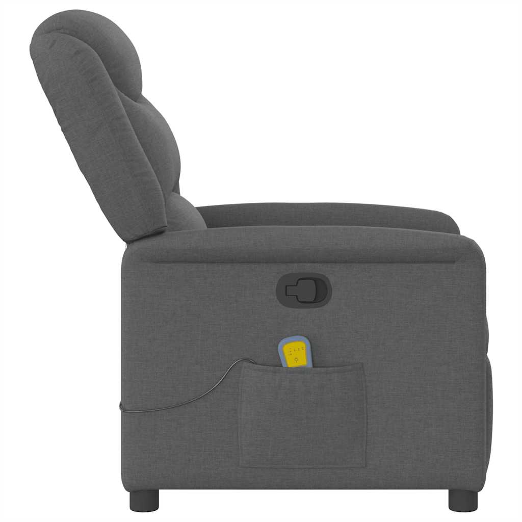 Massage Chair Dark Gray Fabric