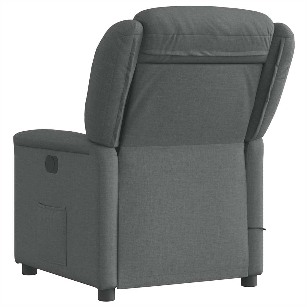 Massage Chair Dark Gray Fabric