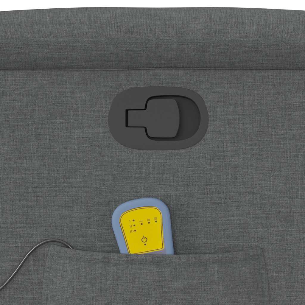 Massage Chair Dark Gray Fabric
