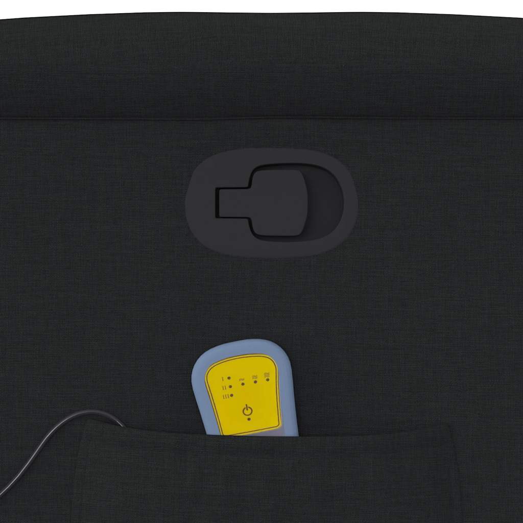 Massage Chair Black Fabric