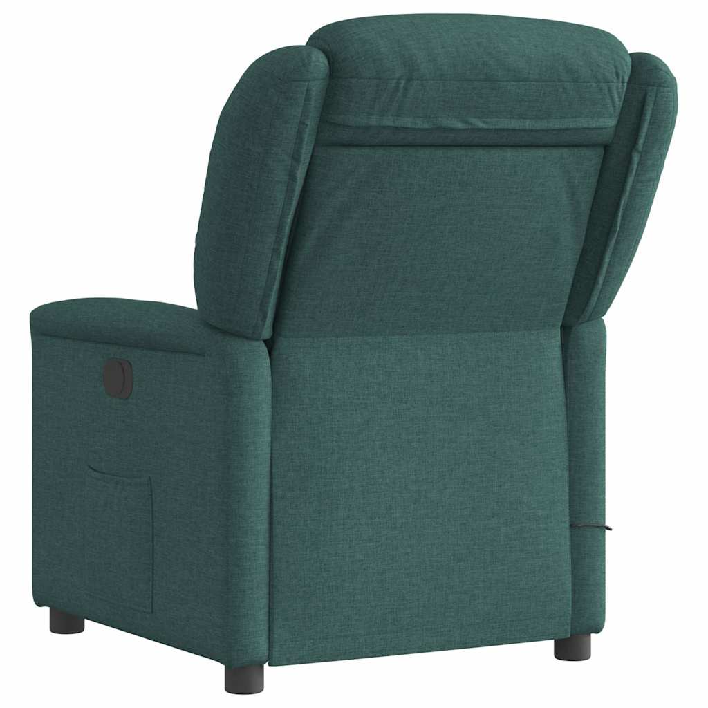 Massage Chair Dark Green Fabric