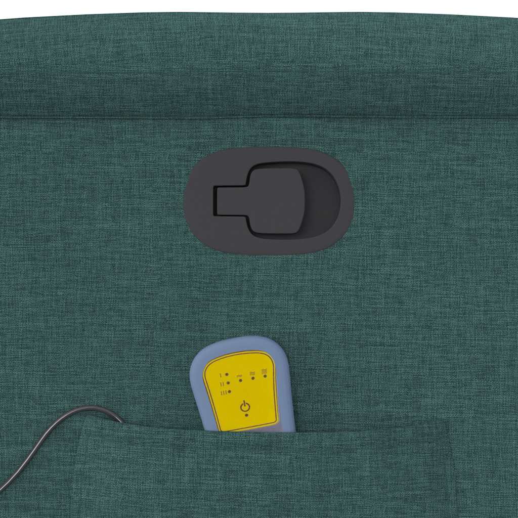 Massage Chair Dark Green Fabric