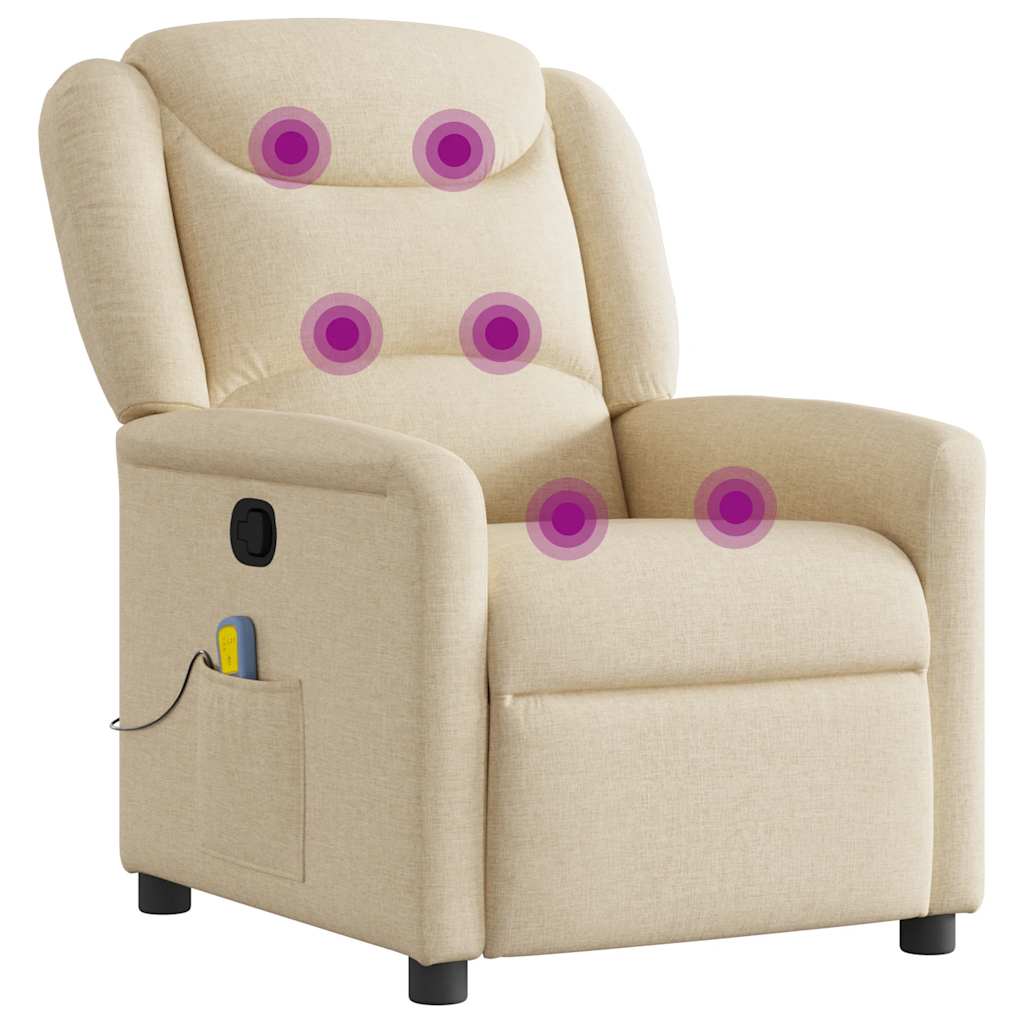 massage chair cream fabric
