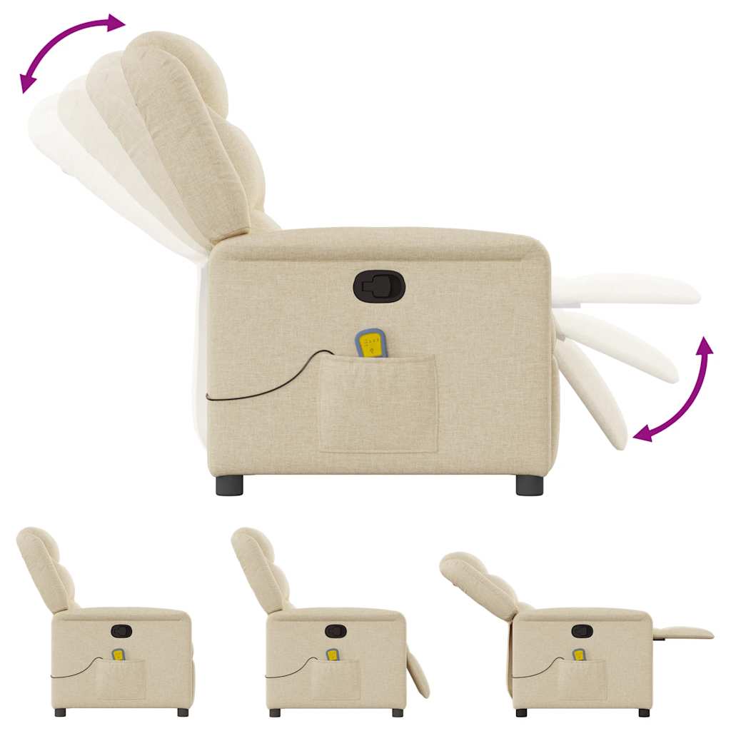 massage chair cream fabric