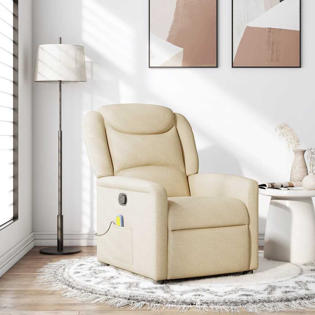 massage chair cream fabric