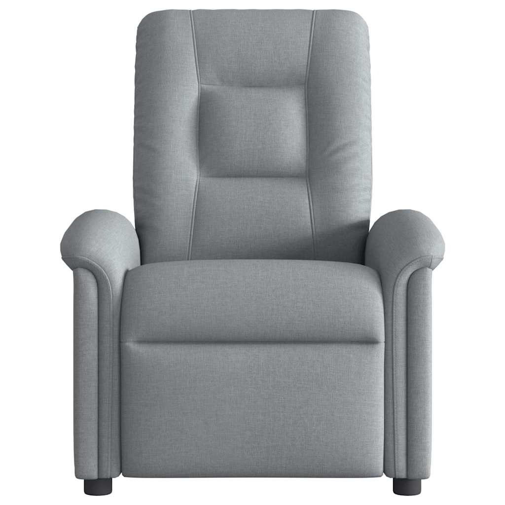Relaxing Chair Light Gray Fabric