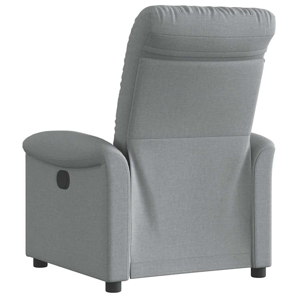 Relaxing Chair Light Gray Fabric