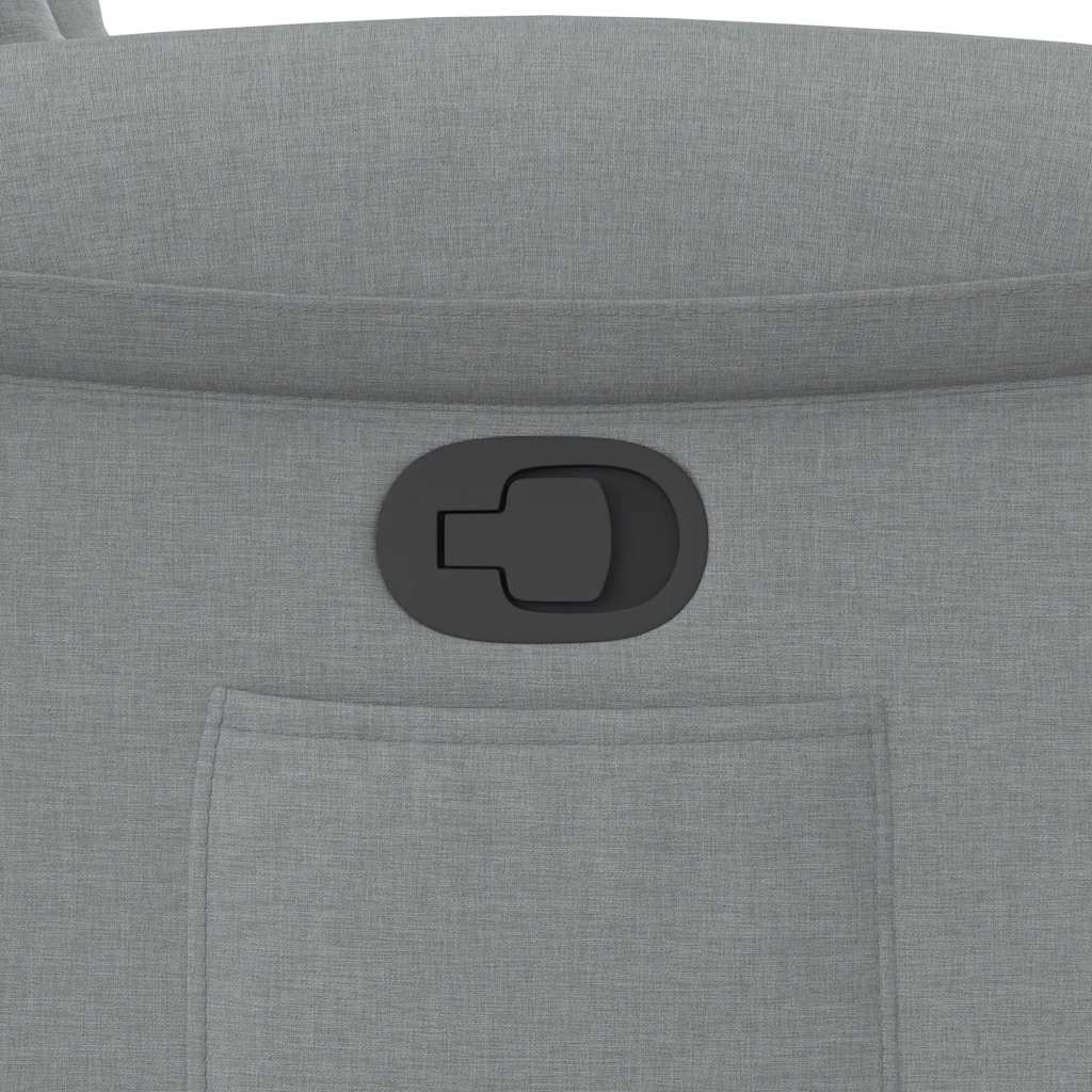 Relaxing Chair Light Gray Fabric