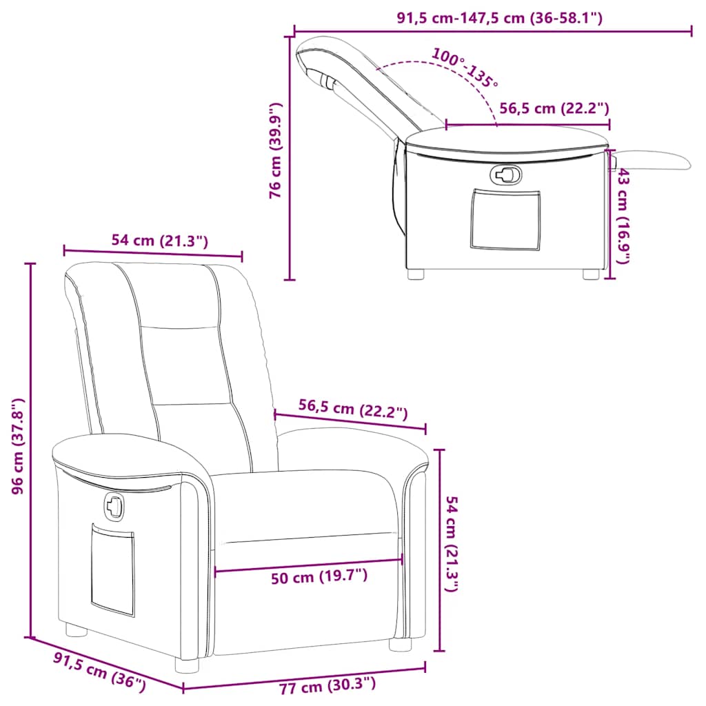 Relaxing Chair Light Gray Fabric